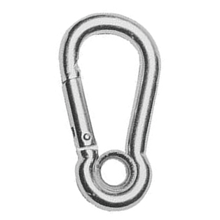 Zinc Plated Steel Carbine Snaps w/ Eyelet
